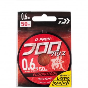 Леска DAIWA D-FRON fluoro harisu 0,6 50м Леска DAIWA D-FRON fluoro harisu 0,6 50м