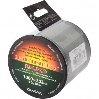 Леска DAIWA Infinity Duo Carp 1060м 0,33мм Леска DAIWA Infinity Duo Carp 1060м 0,33мм
