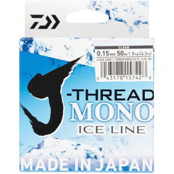 Леска DAIWA J-Thread Mono Ice Line 50м 0.07мм (прозрачная) Леска DAIWA J-Thread Mono Ice Line 50м 0.07мм (прозрачная)