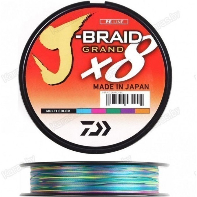 Шнур DAIWA J-BRAID GRAND X8E 300М 0,42ММ MULTI COLOR 12795-142RU